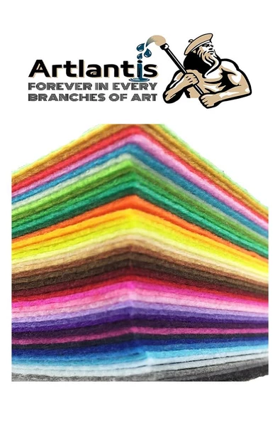 Yeşil Keçe 50x70 cm 2.0 mm 1 Adet Renkli Hobi Keçesi Elişi Keçesi Anasınıfı Kreş Okul Öncesi - 2