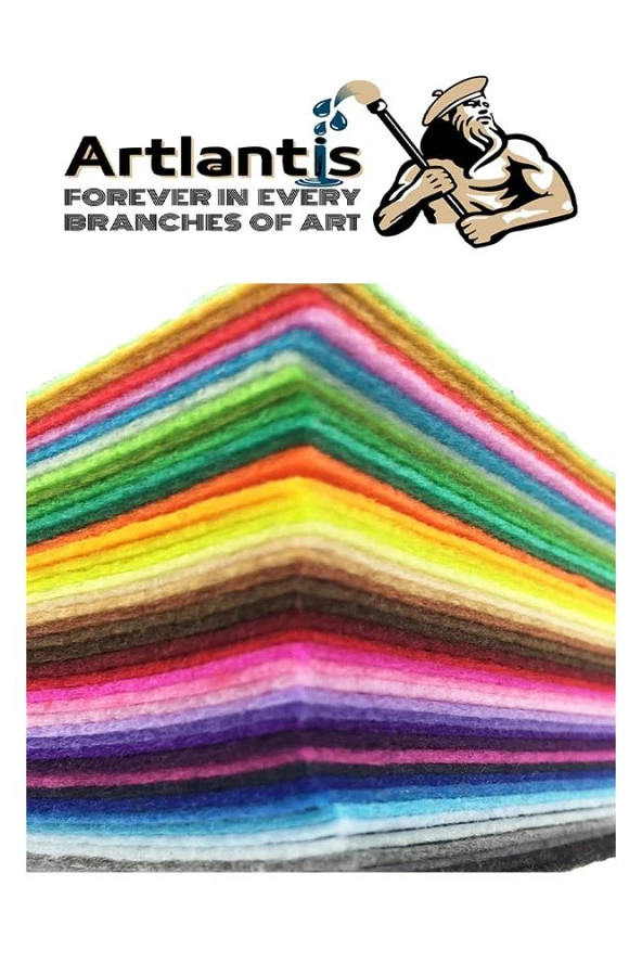 Beyaz Keçe 50x70 cm 2.0 mm 3 Adet Renkli Hobi Keçesi Elişi Keçesi Anasınıfı Kreş Okul Öncesi - 2