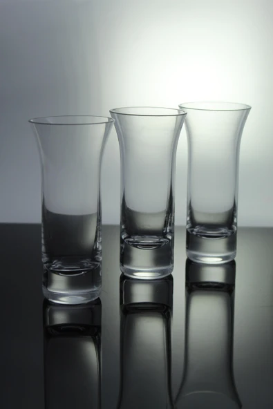 Paşabahçe Denizli Cam Mini El İmalatı Kristal Dolgu Taban 6 Lı Bardak 204288 19203 - Resim 2