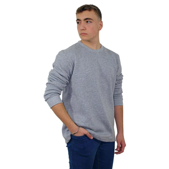 Persmont ÜBS04K Gri Üç İplik Sıfır Yaka Sweat  3XL - 2