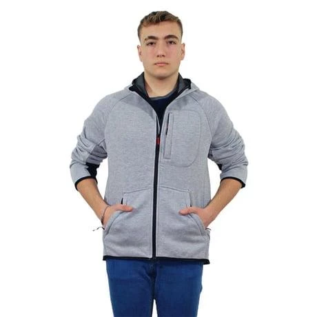 Persmont ÜKS04K Unisex Gri Üç İplik Kapüşonlu Sweat  L - 3