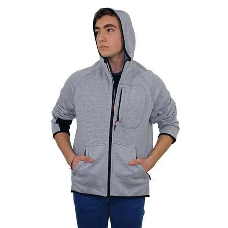 Persmont ÜKS04K Unisex Gri Üç İplik Kapüşonlu Sweat  L - 4