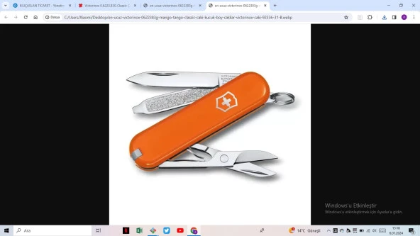 Victorinox 0.6223.83G Classic Çakı, Mango Tango