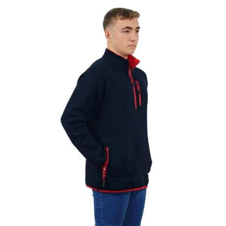 Persmont ÜFS06K Lacivert Üç İplik Fermuarlı Cepli Sweat  XL - 3