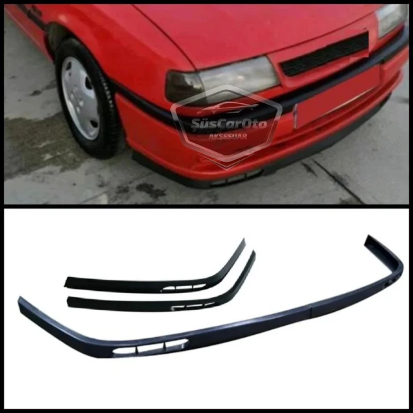 Opel Vectra A 1988-1995 Uyumlu Üniversal Laguna Lip Esnek Ön Lip 2 Parça Tampon Altı Dil Karlık Ön Ek - 3