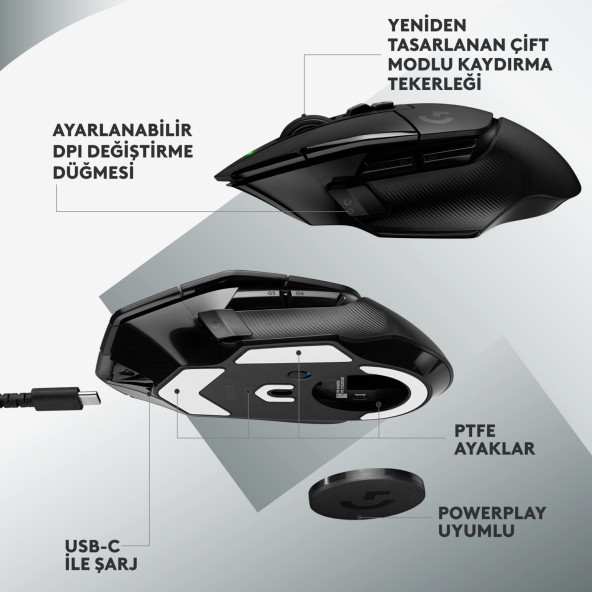 Logitech G502 X Lightspeed 910-006181 Kablosuz Oyuncu Mouse OUTLET - 3
