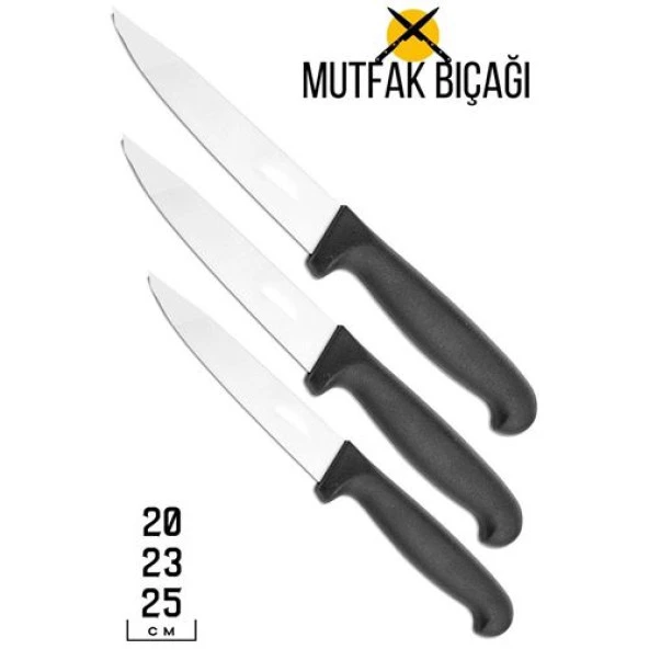 Tekno-Firsat 36+6 ADET Mutfak Ekmek Bıçağı 3 Boy Set