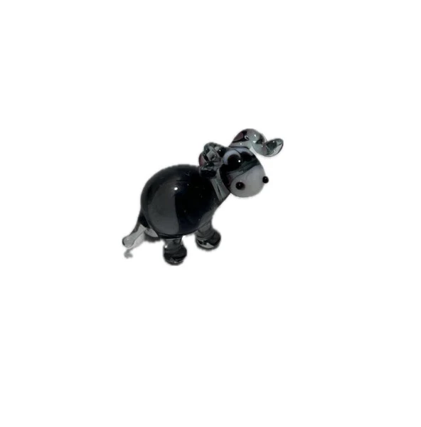 El Yapımı Mini Murano Cam Eşek Biblo A156-06