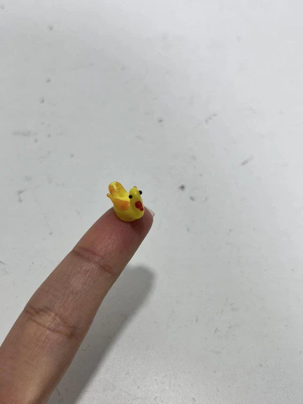 El Yapımı Mini Murano Cam Ördek Biblo A156-04 - Resim 4