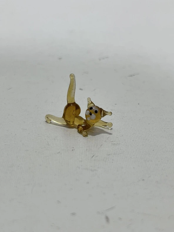 El Yapımı Mini Murano Cam Kedi Biblo A156-09 - Resim 2