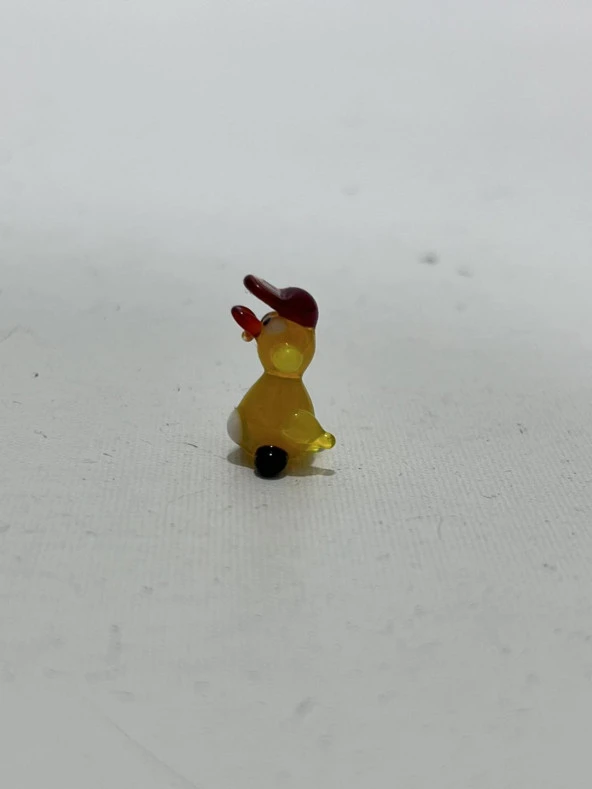 El Yapımı Mini Murano Cam Ördek Biblo A157-02 - Resim 2