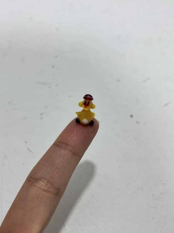 El Yapımı Mini Murano Cam Ördek Biblo A157-02 - Resim 4