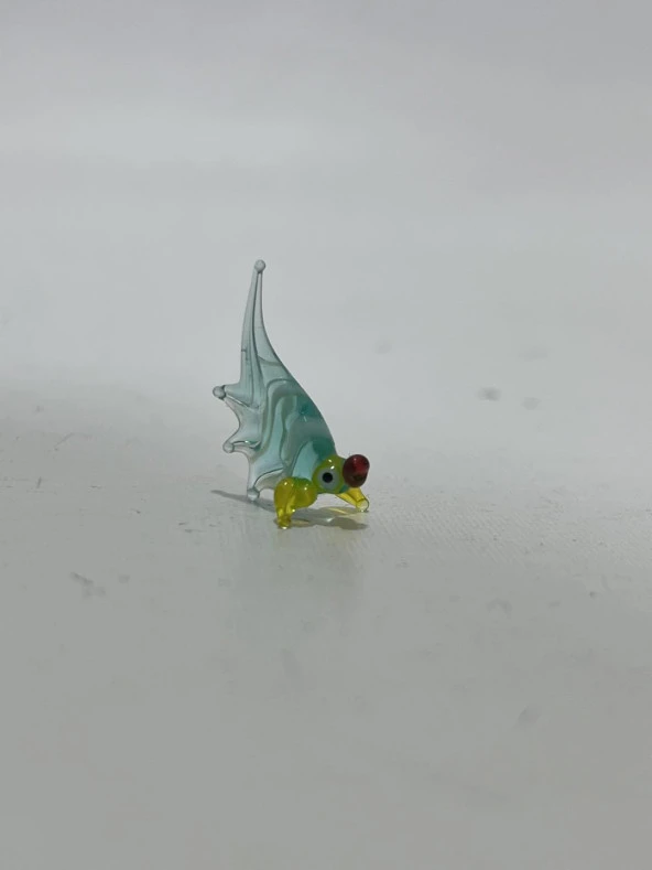 El Yapımı Mini Murano Cam Balık Biblo A158-14 - Resim 2