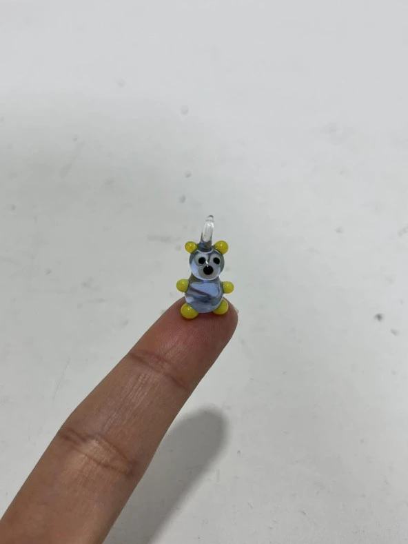 El Yapımı Mini Murano Cam Ayı Biblo A157-04 - Resim 4