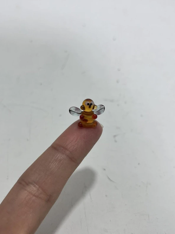 El Yapımı Mini Murano Cam Arı Biblo A158-04 - Resim 4