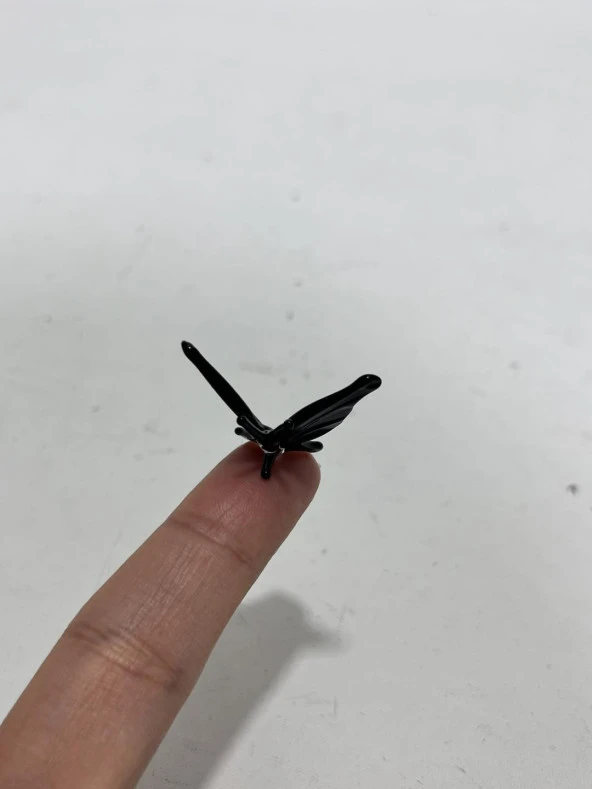 El Yapımı Mini Murano Cam Kelebek Biblo A157-09 - Resim 5
