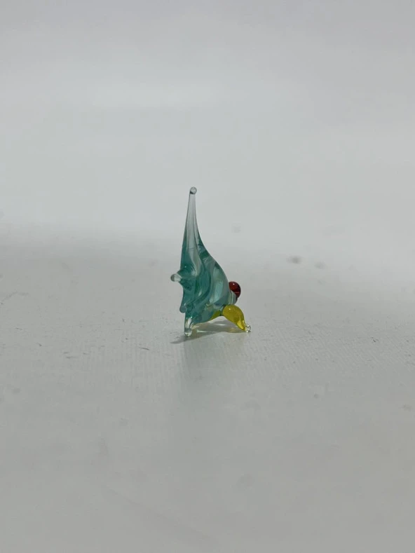 El Yapımı Mini Murano Cam Balık Biblo A158-14 - Resim 4
