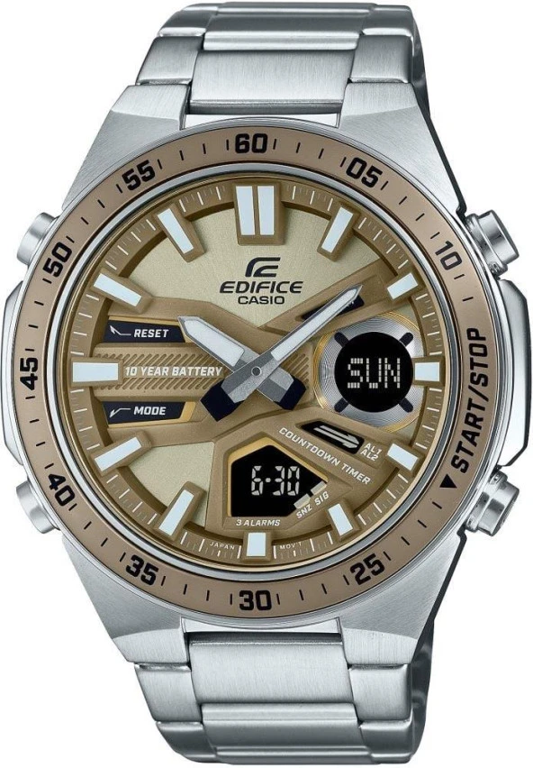 CASIO EDIFICE EFV-C110D-5ADF ANALOG DİJİTAL ÇELİK ERKEK KOL SAATİ