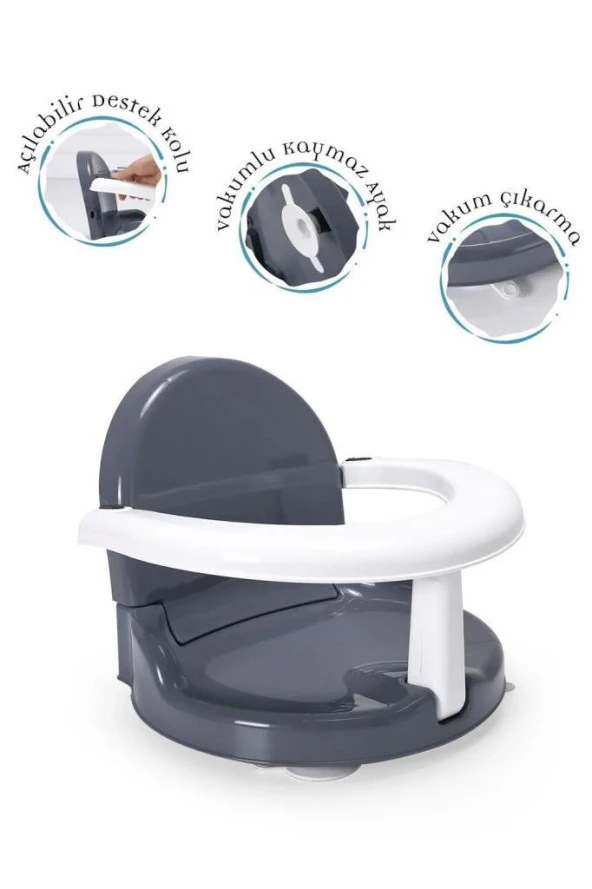 Rrival Rv201 Vakumlu Bebek Banyo Ve Mama Oturağı Beyaz - 2