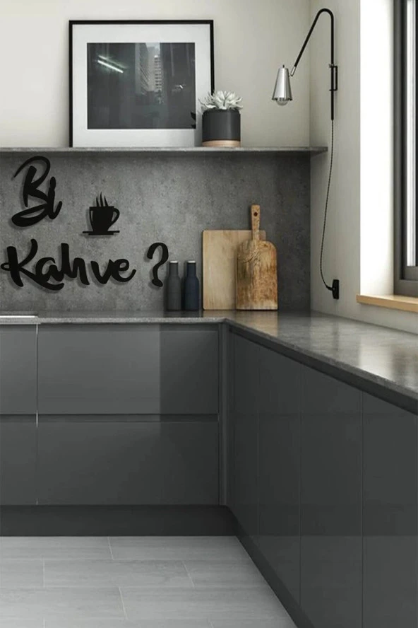 FikArt Bi Kahve Mdf Tablo Duvar Süsü - 2