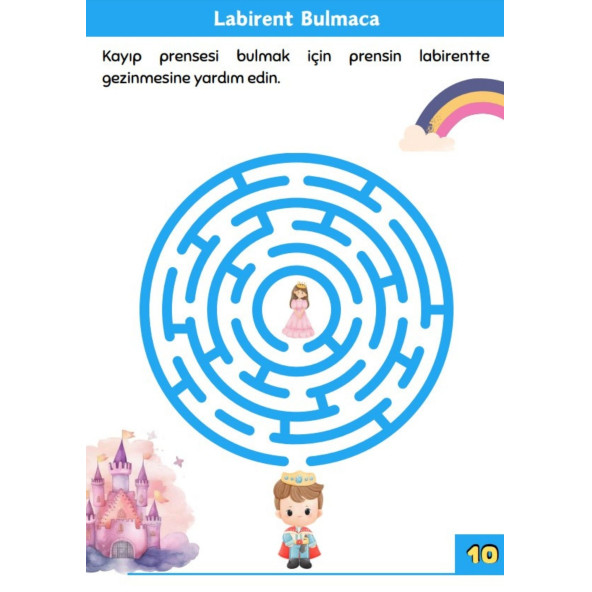 Çocuklara Süper Ötesi Labirent Bulmaca Kitabı (3-9 Yaş) - 2