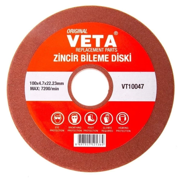 Veta Vt10047 Motorlu Zincir Bileme Diski 100 X 4.7 X 22.23 Mm Zb8