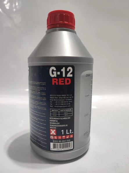 BSG ANTİFRİZ KIRMIZI ORGANİK -56°C 1 Lire - 2