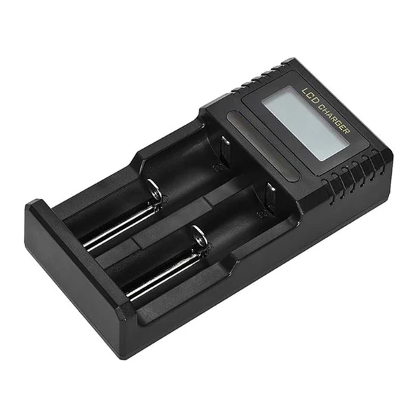 Powermaster  4.2 Volt 2 x 0.5 Amper Pil Şarj Cihazı Li-on Pil Şarj Aleti AA AAA Ni-MH 26650 18650 18350 17500 - 2