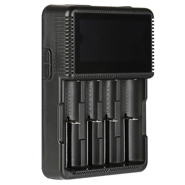 Powermaster 4 Amper 4.2 Volt Pil Şarj Cihazı Li-on Pil Şarj Cihazı 26650 18650 18350 14500 AA AAA SC C NİMH NİCD - 2