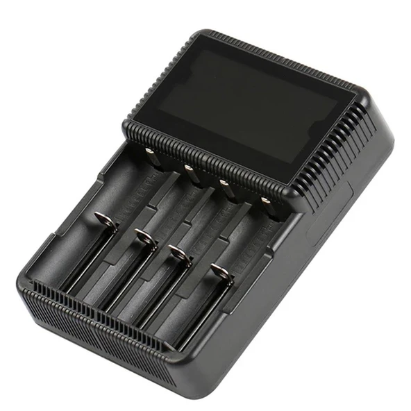 Powermaster 4 Amper 4.2 Volt Pil Şarj Cihazı Li-on Pil Şarj Cihazı 26650 18650 18350 14500 AA AAA SC C NİMH NİCD - 6
