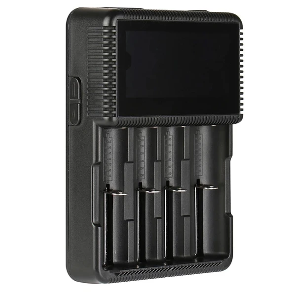 Powermaster 4 Amper 4.2 Volt Pil Şarj Cihazı Li-on Pil Şarj Cihazı 26650 18650 18350 14500 AA AAA SC C NİMH NİCD - 5