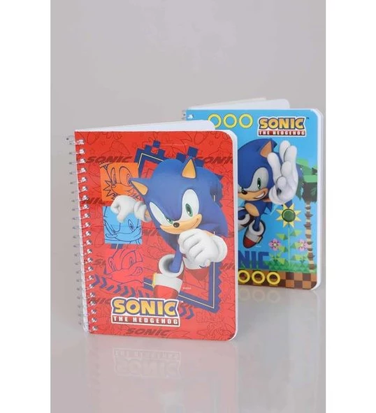 LİSANSLI SONIC ÇİZGİLİ NOT DEFTERİ / BLOKNOT 80 YAPRAK