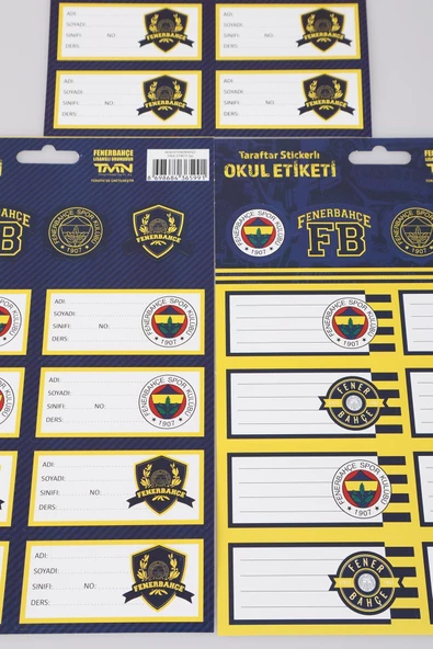 LİSANSLI FENERBAHÇE 24'LÜ OKUL ETİKETİ - 3