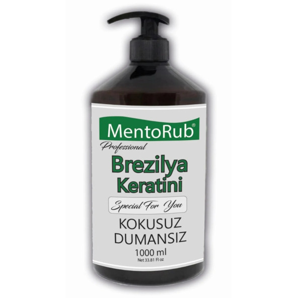 MentoRub Brezilya Fönü(jel) Keratin Bakımı 1000ml& Kalıcı Onarıcı Ve Saç Düzleştirici - 1