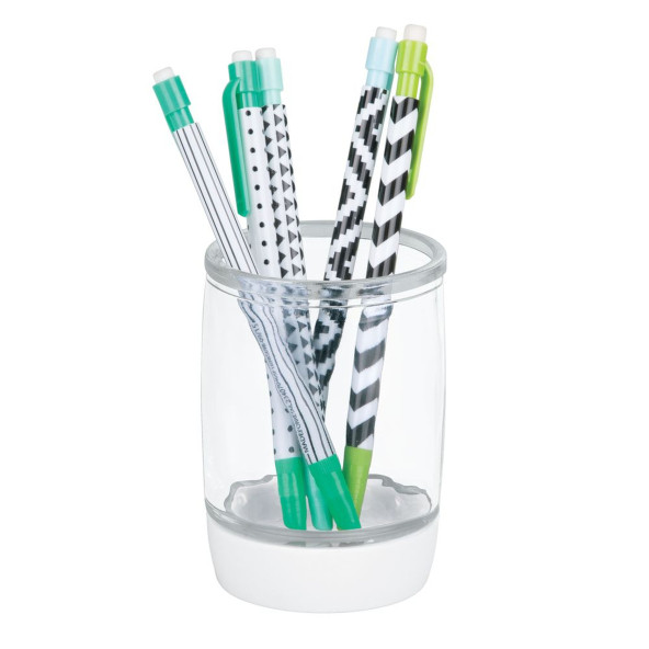 KALEMLİK ŞEFFAF CAM MODEL OFİS GERECİ 7X7X10CM 300ML - 3