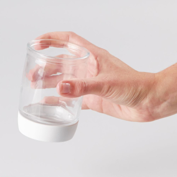 KALEMLİK ŞEFFAF CAM MODEL OFİS GERECİ 7X7X10CM 300ML - 4