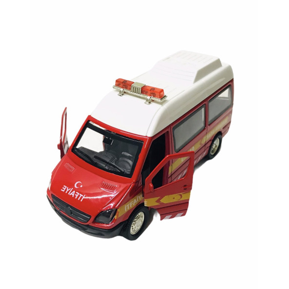 İtfaiye Minibüsü Işıklı Sesli Çek Bırak - 2