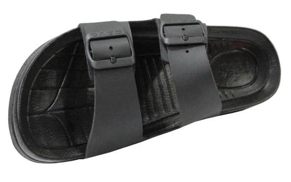 Ceyo Bermuda-M2 Siyah Ortapedik Erkek Terlik & Sandalet - 4