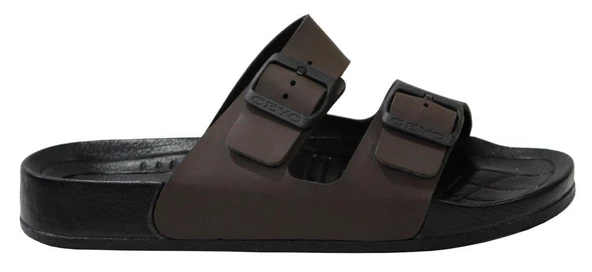 Ceyo Bermuda-M2 Kahve Ortapedik Erkek Terlik & Sandalet - 2