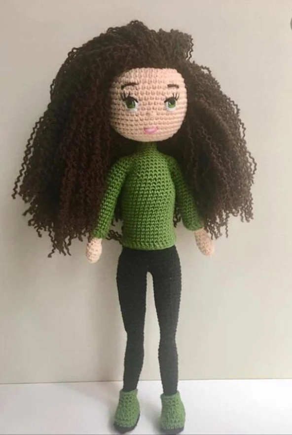 Kıvırcık Bebek Amigurumi Organik Oyuncak - 1