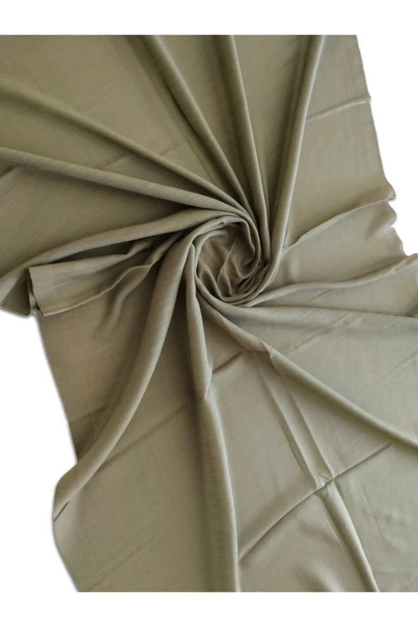 Algelsineve Şal, Baş Örtüsü, Haki Çok Amaçlı Örtü, 70x180cm, Polyester - 2