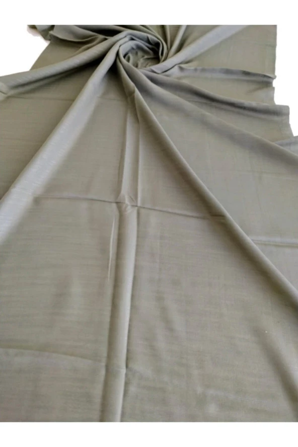 Algelsineve Şal, Baş Örtüsü, Haki Çok Amaçlı Örtü, 70x180cm, Polyester - 3
