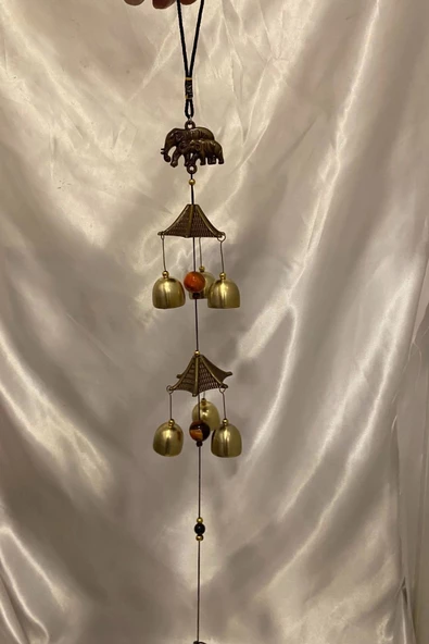 Deprem Zili Rüzgar Çanı Feng Sui 3 Lü Metal Çanlı ürün görseli