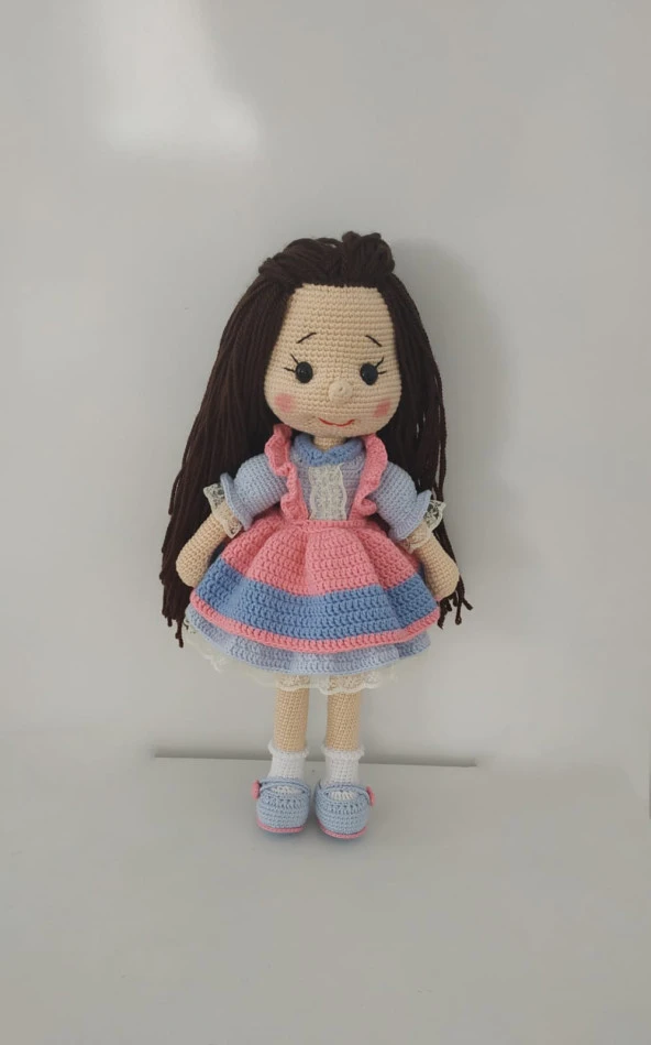 Dora Bebek Amigurumi Organik Oyuncak