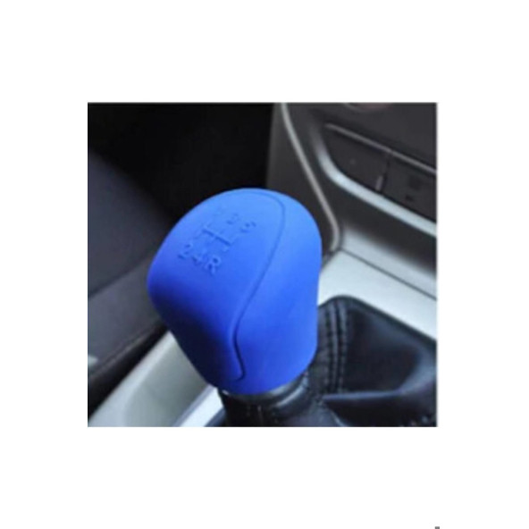 Universal Silikon Manuel Vites Topuzu Kılıfı Siyah Vites Topuzu Kılıf (MAVİ) ürün görseli