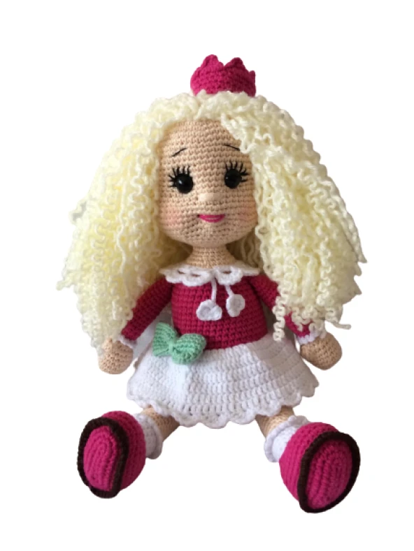 Kıvırcık Şeker Bebek Amigurumi Organik Oyuncak - 2
