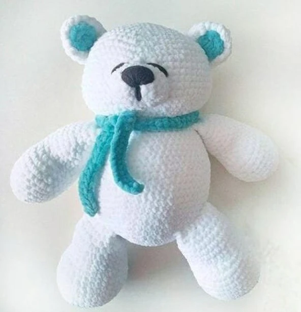 Şeker Ayıcık Amigurumi Organik Oyuncak