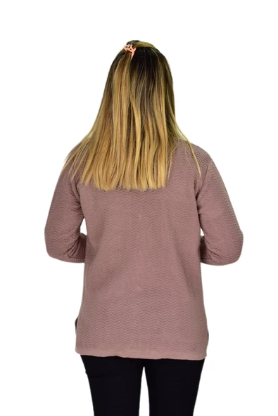 Kadın Cepli Triko Hırka BGL-ST03349 - Resim 8