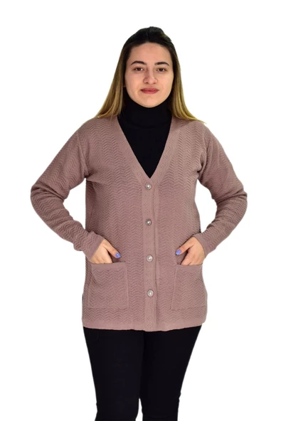 Kadın Cepli Triko Hırka BGL-ST03349 ürün görseli