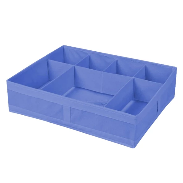 Piev 7 Bölmeli Çekmece Düzenleyici Organizer Mavi Çizgili - 2